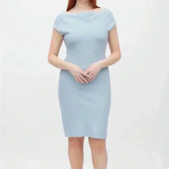 Max Mara blue wool shift dress in size 4 - Picture 7 of 7